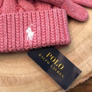 polo hat and glove set